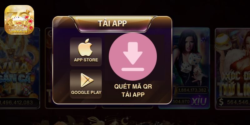 Tải app cá cược Zowin cực đơn giản